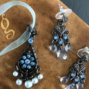 Lace Necklace & Earrings